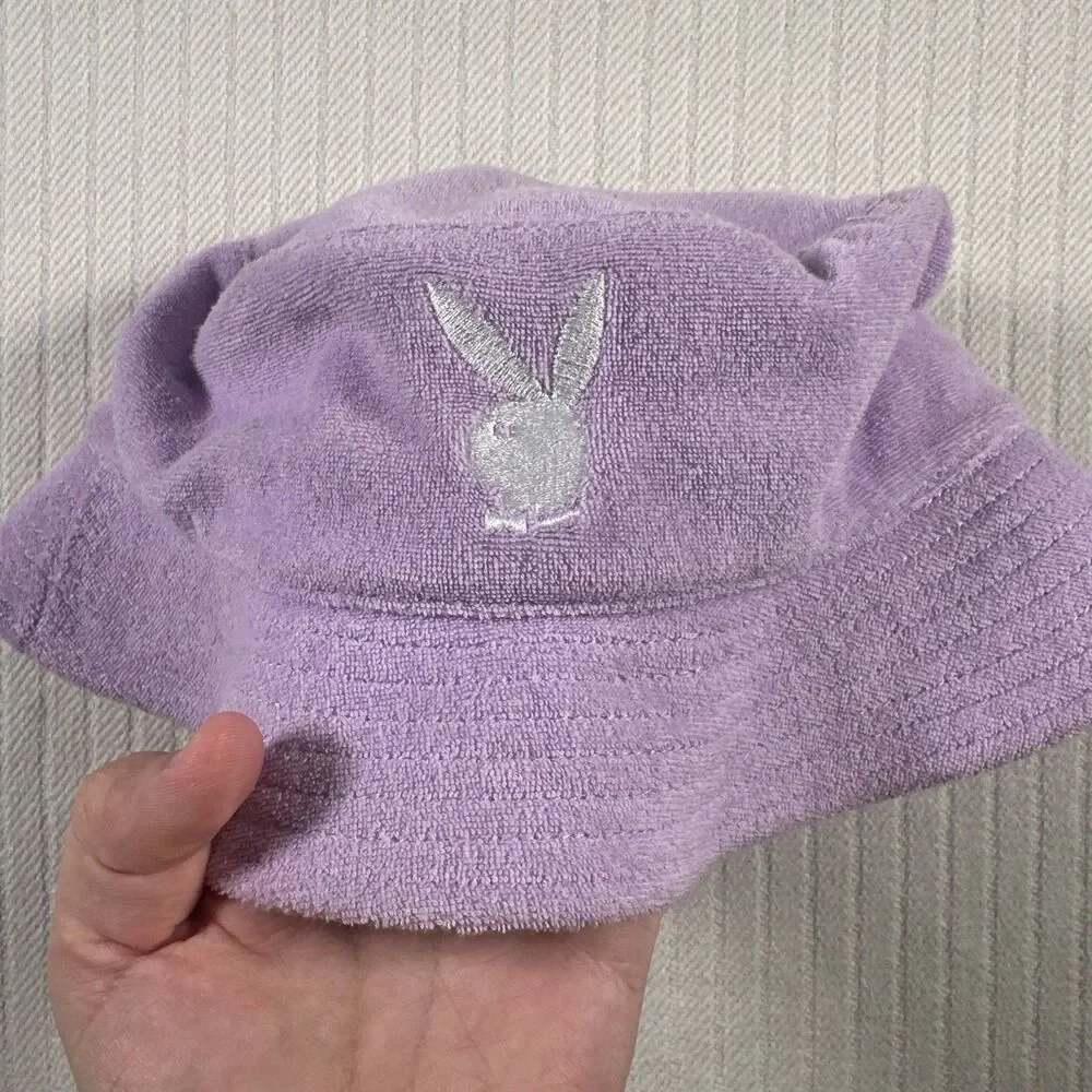 Playboy Bunny Pink Terry Cloth Bucket Hat